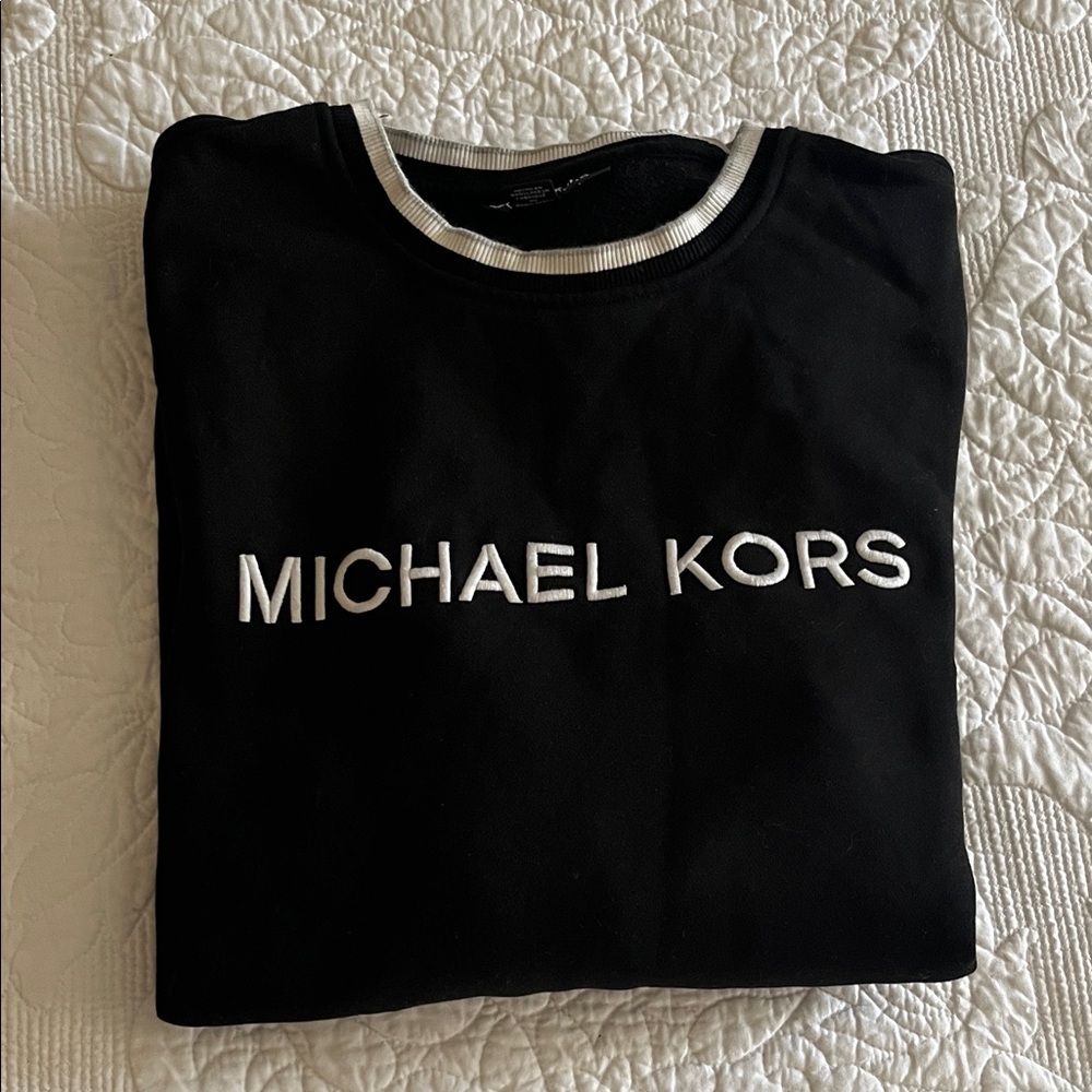 Michael Kors Black and White Logo Sweatshirt